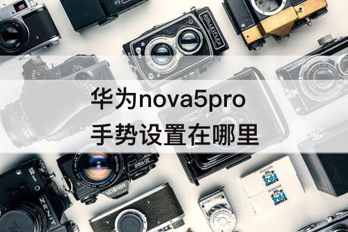 华为nova5pro手势设置在哪里