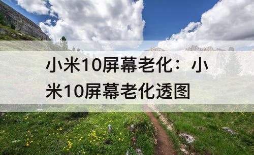 小米10屏幕老化：小米10屏幕老化透图