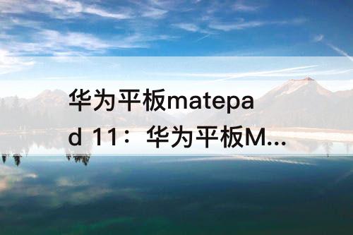 华为平板matepad 11：华为平板MatePad 11 wifi