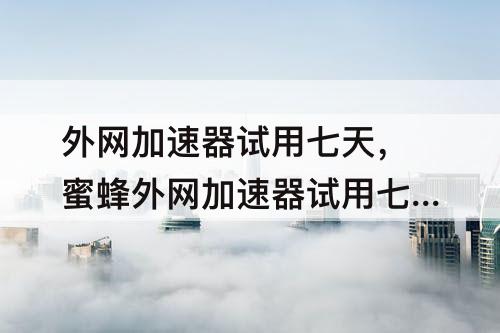 外网加速器试用七天，蜜蜂外网加速器试用七天