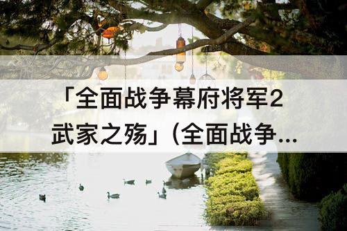 「全面战争幕府将军2武家之殇」(全面战争幕府将军2武家之殇下载)