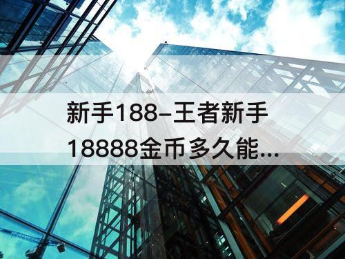 新手188-王者新手18888金币多久能赚到